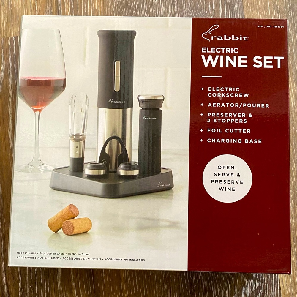 Electronic wine set